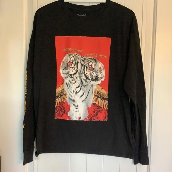 Champion Bold Graphic Long Sleeve Tee - Dual Tigers Design - Picture 1 of 7